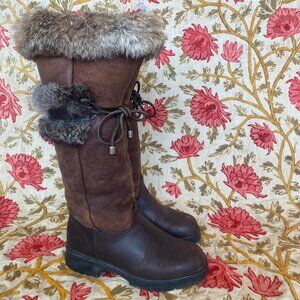 INCREDIBLE Shearling / fur / leather boots